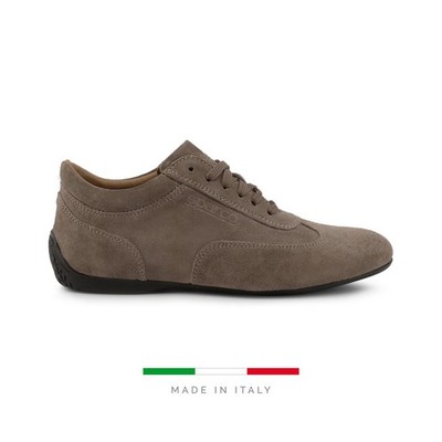SPARCO IMOLA-GP Sneaker Turnschuhe taupe Wildleder Motorsport Slim Fit Fahrschuhe