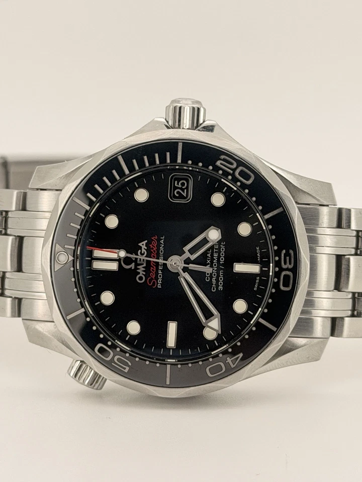 OMEGA Seamaster Diver 300M Co-Axial 36mm midsize Dial Black dial. Rare.FULL SET, photo 4 of 5