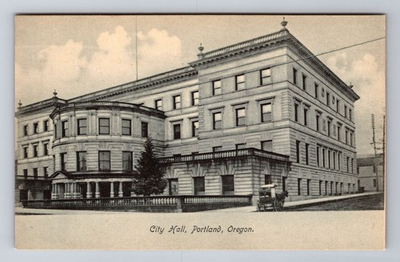 #ad #ad Portland OR Oregon City Hall Antique Vintage Souvenir Postcard $0.99