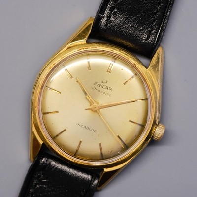 Enicar Ultrasonic Vintage | Ref. 100/506 | Incabloc | Gold Plated | 1960s Swiss