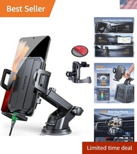 Powerful Suction 3-in-1 Phone Holder for Car - Compatible with All Smartphones