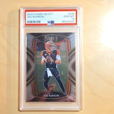 Panini 2020 Select Joe Burrow Club Level Rookie #246 Bengals PSA 10