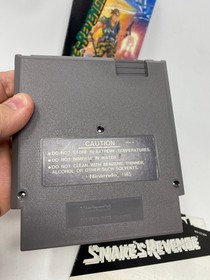 Snake's Revenge (Nintendo, NES, 1990) W/ Box + Manual Authentic Tested Working