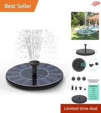 Mini Solar Pump with 0.7 GPM Flow Rate – Perfect for Outdoor Water Features