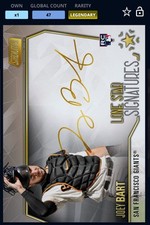 2021 Topps Bunt Stadium Club Gold Lone Star Sig Joey Bart RC Legendary Digital