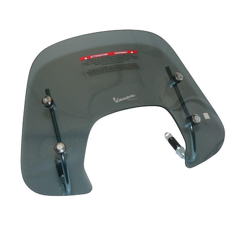 Saute-vent court Piaggio d'origine fumé pour scooter Vespa Sprint 50 et 125 après 2014