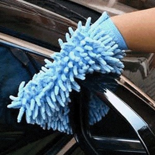 Neu Handschuh Chenille Reinigung Waschstaub Mikrofaser Super Auto Mitt Tuch Schw - Bild 5 von 12