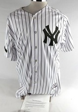 2017 New York Yankees Giovanny Gallegos #30 Game Used White Jersey Memorial 46 7