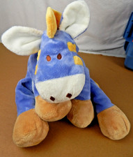 Vintage 2000 Toys R Us Baby Animal Alley 11" Soft Horse Plush Purple Yellow