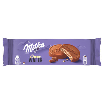 Milka Choco Wafer Waffel mit Kakaocreme, überzogen mit Milchschokolade 150 g (5