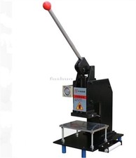 Manual Hot Foil Stamping Machine Leather Logo Embossing Machine 15 10CM 220V yl
