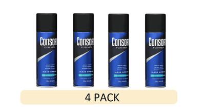 2 PACK Consort Unscented Extra Hold Hair Spray for Men, Shine Enhancing, PK OF 2