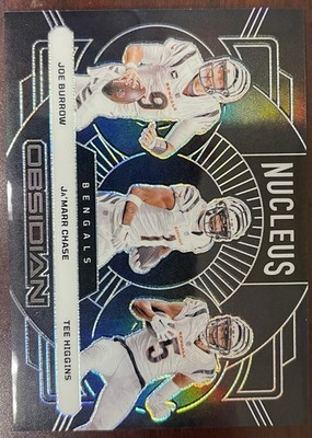 2024 Panini Obsidian - Nucleus Joe Burrow, Ja'Marr Chase, Tee Higgins #20