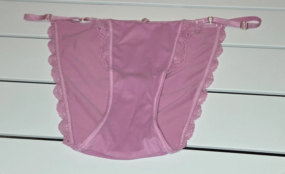 Victorias Secret Dream Angels String Bikini Panty Lace Full Cut 5/S Heart Pink - Image 4 of 4