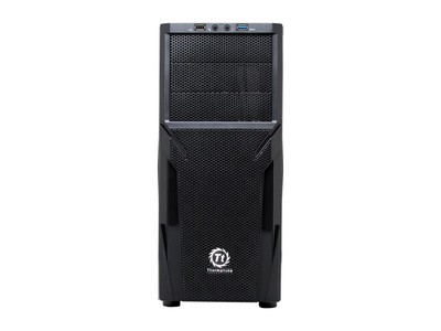 Thermaltake Versa H21 Mid-tower Chassis - Mid-tower - Black - Steel - 6 X Bay -