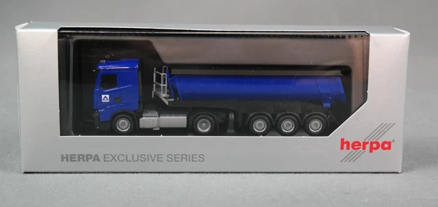 Iveco S-Way Herpa benne 3 essieux véhicule miniature de chantier 1/87 - 2