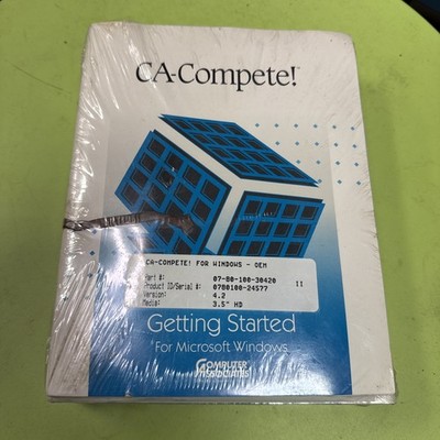 Brand New CA-Complete! for MS Windows Computer Associates 1992 Data Modeling