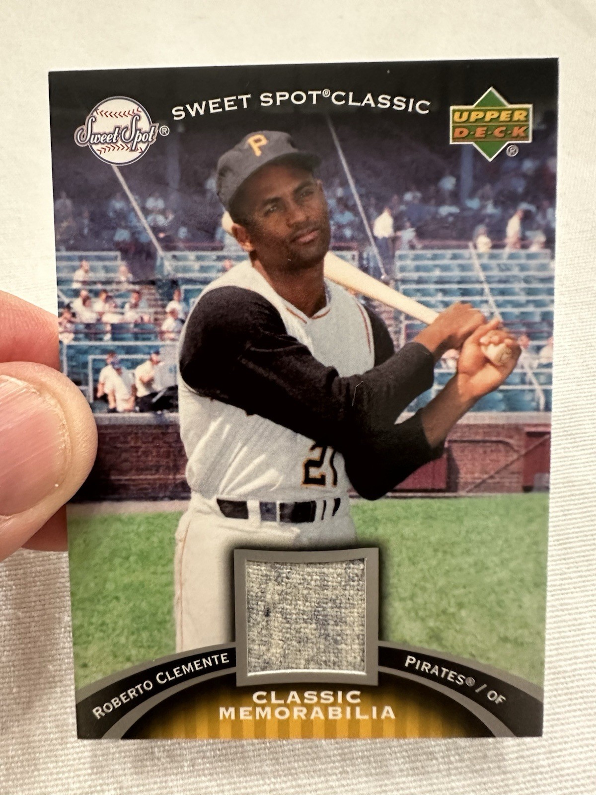 Roberto Clemente 2007 Upper Deck Sweet Spot Classic Game Used Jersey Card RARE view 5