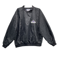 Vintage MLB Colorado Rockies Windbreaker Jacket Men XL Boxy Sportswear 90s Train