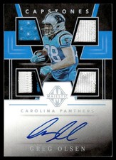 2019 Majestic Greg Olsen Captsones Quad Player-Worn Patch Auto /10