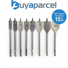 DeWalt DT4842 Flat Wood Spade Bit Set 8 Piece 12, 16, 18, 20, 22, 25, 28 32mm