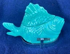 Vintage Chicken of the Sea Tuna Baker Server Bauer Pottery Made in CA Turquoise