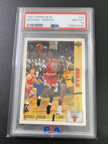 1991-92 Upper Deck Michael Jordan Card #44 PSA 10 Gem Mint INVEST 🔥
