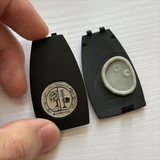 AMG Emblem Logo Schl&uuml;ssel-Abdeckung F&uuml;r Mercedes-Benz Autoschl&uuml;ssel Mattschwarz 