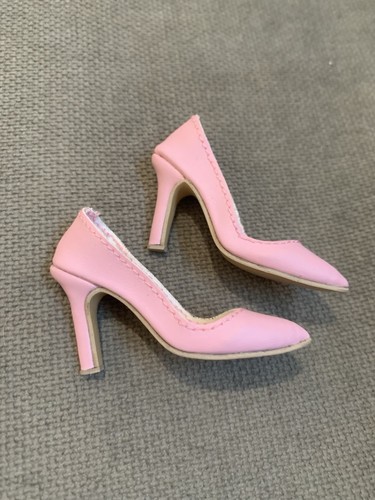 Tonner American Model Markenlose Schuhe Handarbeit unbenutzt rosa Vinyl hellbraune Sohle