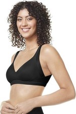 Warners Ra2231a No Side Effects Underarm Back-Smoothing T-Shirt Bra S Black NWT