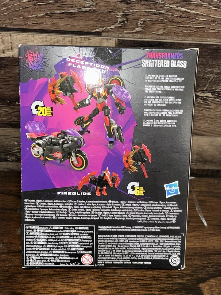 Transformers Shattered Glass FLAMEWAR & Fireglide Deluxe Class . - Image 2 of 4