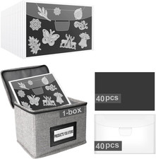 80 Pcs Die Cut Storage with Box, Magnetic Sheets for Dies