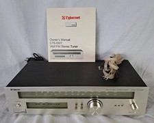 Vintage Cybernet AM FM MPX Stereo Tuner Model CTS-100T With Manual Made In Japan