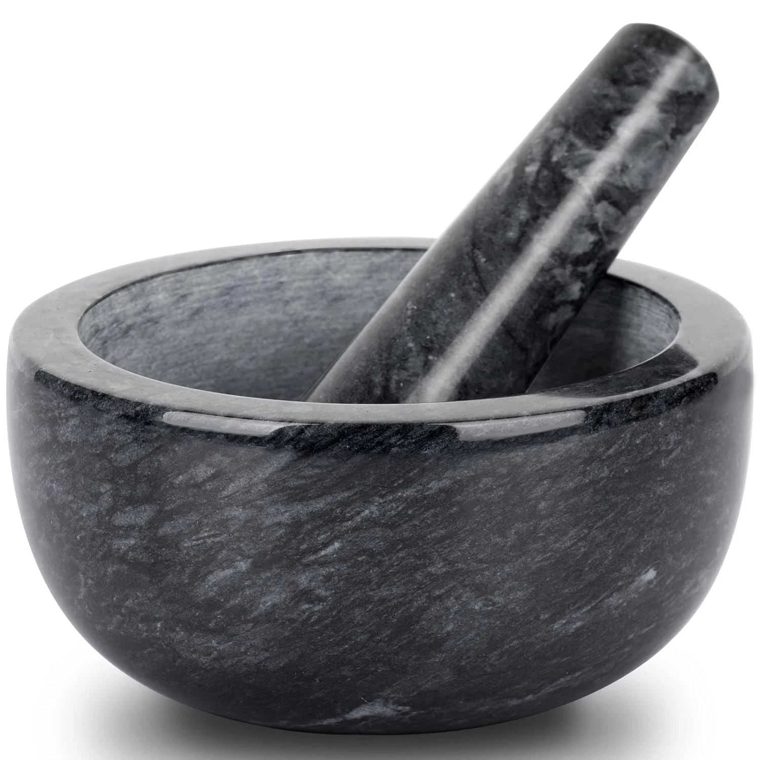 Tera Marble Mortar and Pestle Set Large Solid Stone Grinder Spice Herb Grinder P