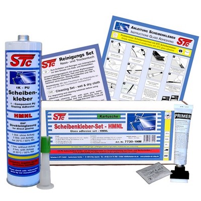 STC Scheibenkleber Set Klebeset Frontscheibe Windschutzscheibe Scheibenreparatur