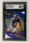 2020 Panini Select Justin Jefferson #361 Blue Prizm Die-Cut Field Rookie SGC 10