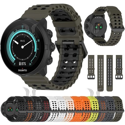 Für SUUNTO 9 Baro 7 D5 Spartan Sport Wrist HR/Baro Premium Silikon Sport Armband