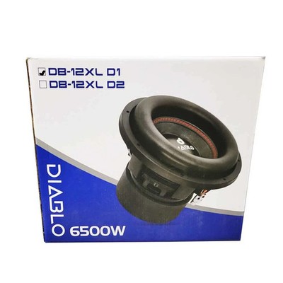 Diablo DB-12XL D1 12'' 6500W Peak Dual 1-Ohm Voice Coil DVC Car Audio Subwoofer