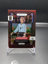 Gabriel Batistuta 2026	 Prizm Monopoly Fifa Brown prizm /299 + Blue Wave
