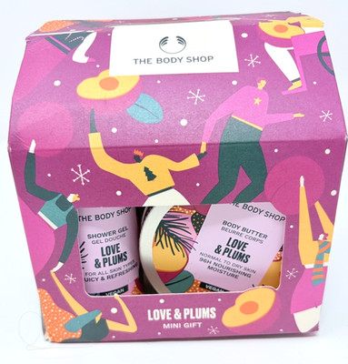 The Body Shop Love & Plums Mini Gift Set Butter + Shower Gel