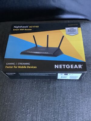 NETGEAR Nighthawk R6700v2 Smart WiFi Router AC1750 USB 3.0 NET Power cord needed