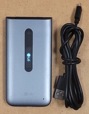 LG Classic Flip L125DL - Gray and Black  TracFone  4G VoLTE Smartphone Bundled