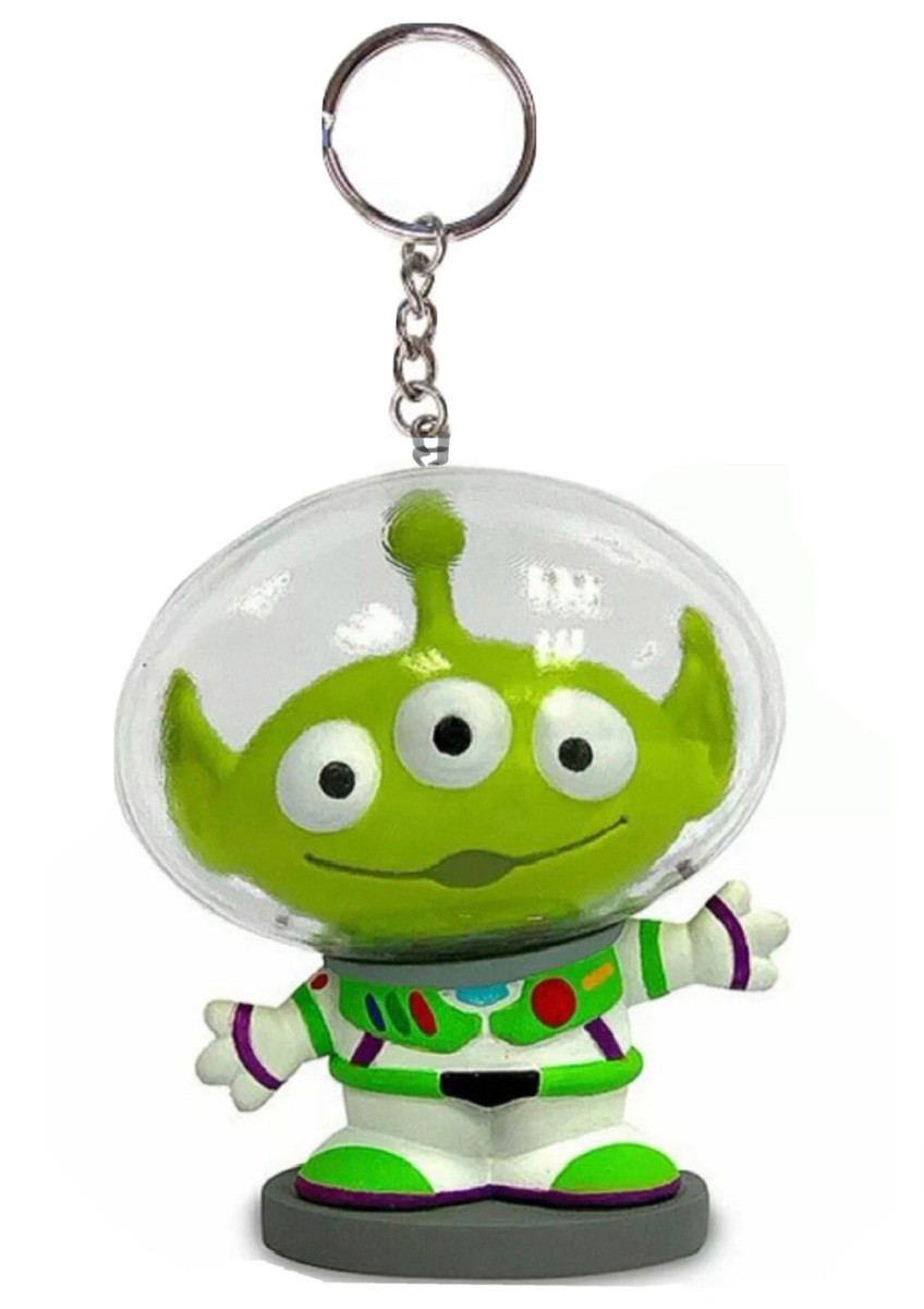 Space Alien Remix Buzz Lightyear Pvc Key Ring Keychain Toy Story