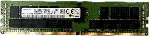 SAMSUNG 32GB (1X32GB) 2RX4 PC4-2666V DDR4-RB2-12 M393A4K40CB2-CTD Server Memory