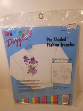 Dizzle Pre Shded Iron On Transfer #50042 Iris