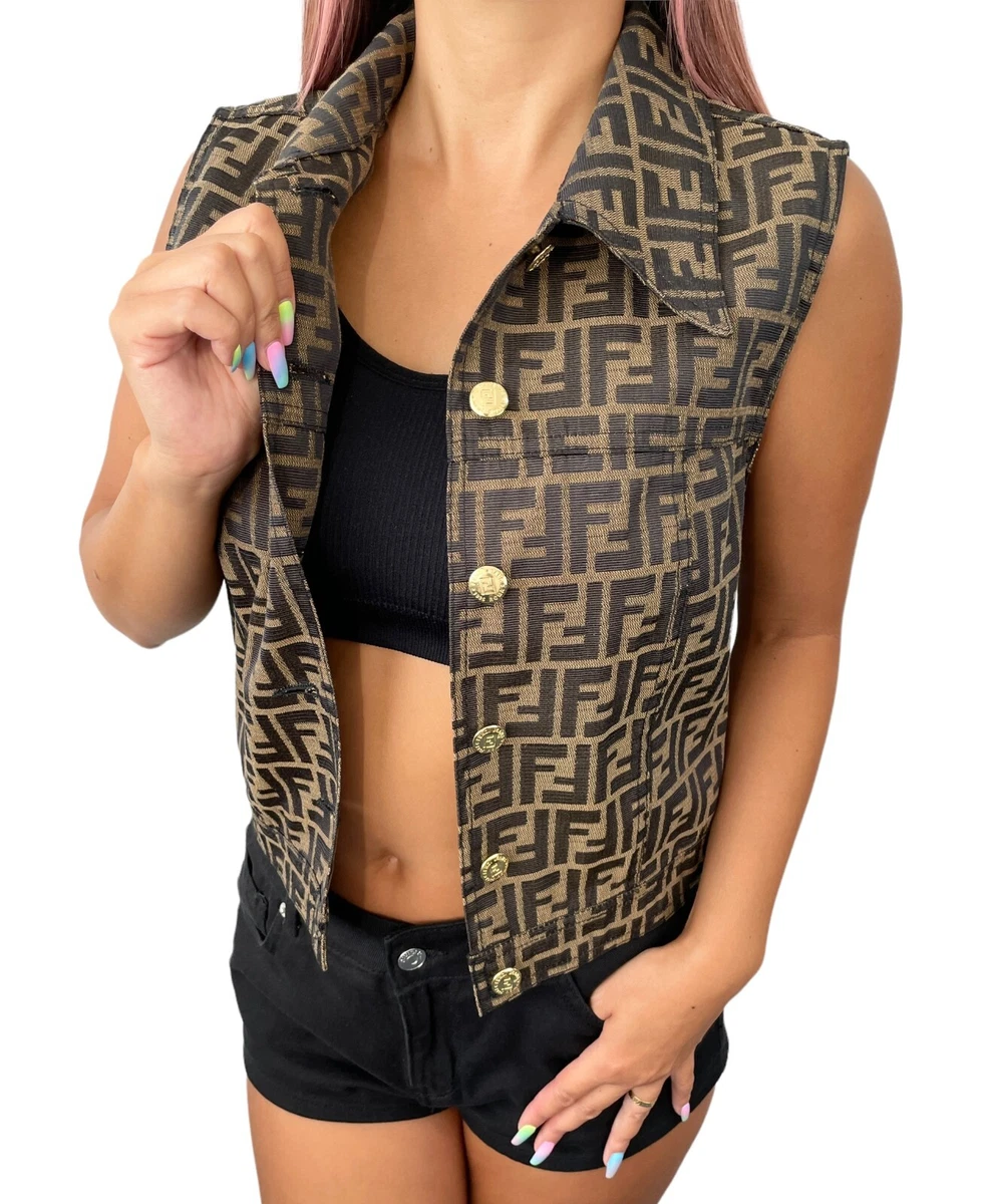 Sleeveless Monogram Teddy Jacket - Ready-to-Wear