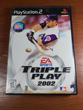 Triple Play 2002 (PS2 PlayStation 2, 2002) Complete w/ Manual CIB Black Label