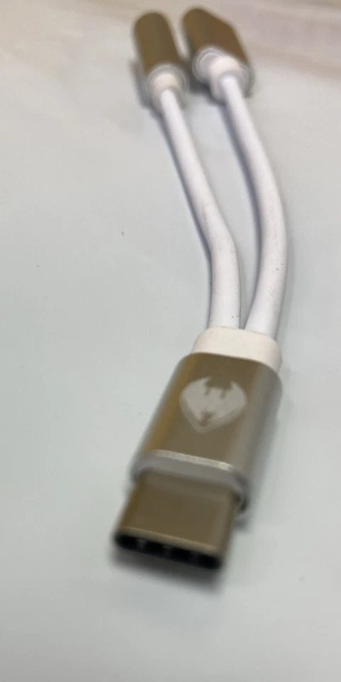 Adaptador de Auriculares Samsung, 2 en 1 USB C a 3.5mm Aux Audio Jack Plateado no 4 S23 Foto 4 de 4