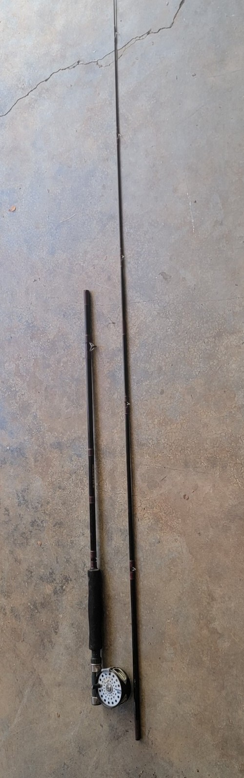 Vintage Martin 61 Fly Fishing Reel 8ft Combo Made in USA * TESTED