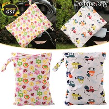 Waterproof Wet Bag 30x40cm for Nappies, Swimming, Wet Clothes, nappy bags large